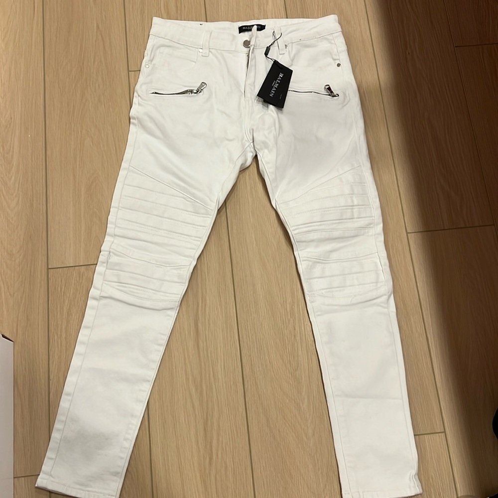 Brand New with Tags Balmain White Jeans